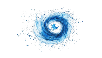 Blue water vortex