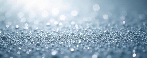 Fototapeta premium Shimmering silver gradient, blurred aluminum; grainy frosted glass effect , backdrop, background