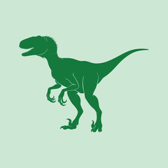 velociraptor vector silhouette illustration