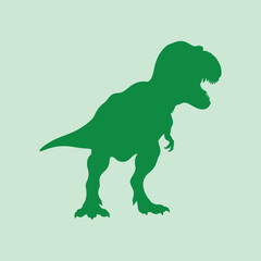 tiranosaurus rex vector silhouette illustration
