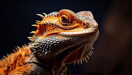 Fototapeta premium macro photo shot of an iguana