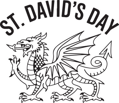 St. David's Day T-shirt design, Saint Patrick Day vector typography illustration. Happy Saint Patrick's Day banner, poster, greeting card design. Beer festival lettering typography