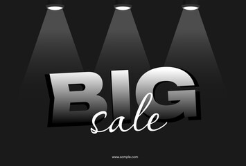 Vector flat sale banner template design