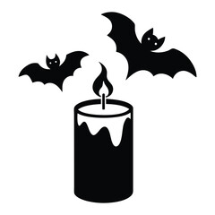 Halloween candle art