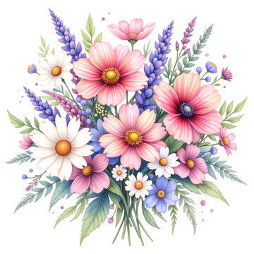 Blooming floral arrangement nature illustration indoor close-up beauty and serenity