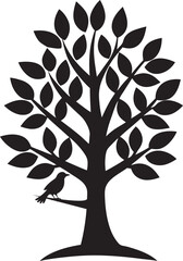 vector tree silhouette