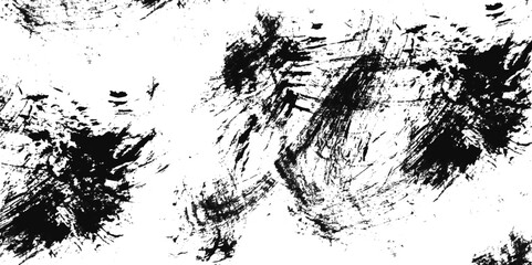 Vector grunge brush strokes texture rough black scratches for wallpaper. Brush stroke paint boxes on white background - stock vector.