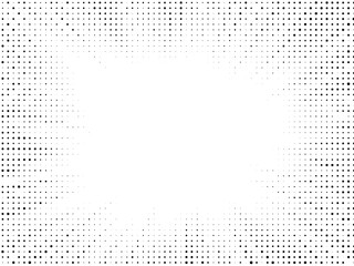 Abstract Halftone Dots Fading Frame Background