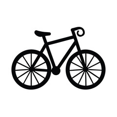 vintage bicycle isolated on white