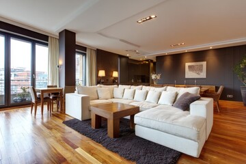 Inviting and Modern Living Room Interior Space Design Idea