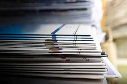 stack of magazines