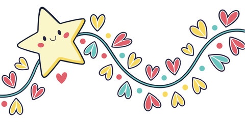 Colorful vector art with abstract floral love patterns and a festive carnival mask design for a vibrant celebration