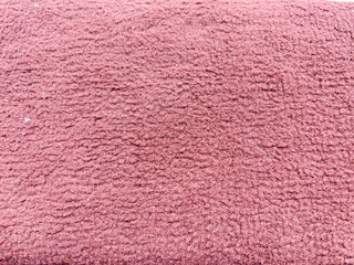 Close-Up of Pink Fuzzy Towel Fabric Texture