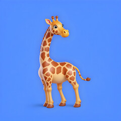 Cute Cartoon Giraffe &ndash; Adorable Animal Art for Kids