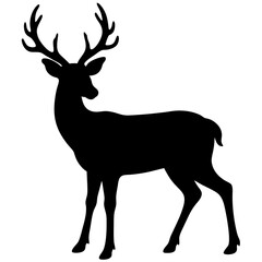 Fototapeta premium deer silhouette vector
