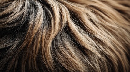 Dog Fur in Focus Under Macro Lens