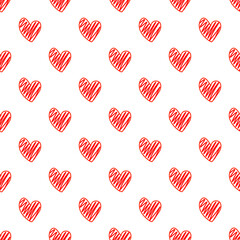 seamless pattern with hearts