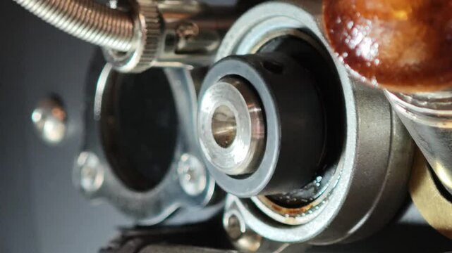 Warm up the coffee roaster