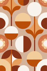Asymmetrical minimalist  design using abstract cotton forms in pale clay and cinnamon shades for premium brand visuals