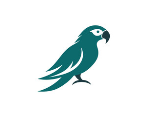 Obraz premium Colorful Parrot Vector Illustration on White Background