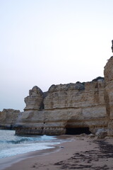 cliffs at sunset
