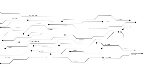 Circuit board technology element vector illustration