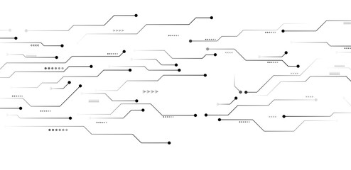 Circuit board technology element vector illustration
