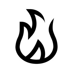 Fire icon. fire flame sign. for mobile concept and web design. vector illustration on white background