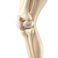 Human Knee Joint Anatomy - Detailed 3D Medical Illustration
