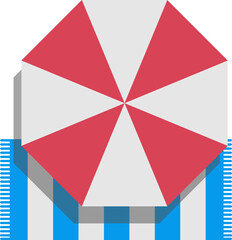 그늘을 제공하는 파라솔