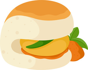 illustration vada pav