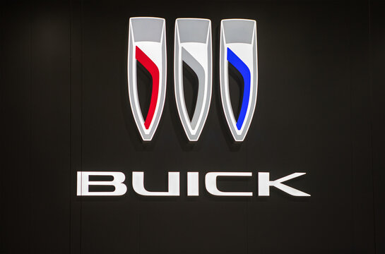 BEIJING, CHINA-MAY 1, 2024: Buick sign is seen during the 2024 Beijing International Automotive Exhibition (Auto China 2024)