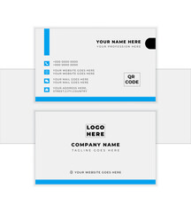 Obraz premium Modern business card template. Flat design vector abstract creative - Vector 