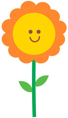 yellow flower vector