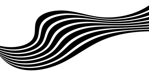 Perspective line stripes with 3D dimensional effect pattern artwork decorative design background.	