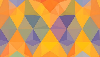 Fototapeta premium Geometric Colorful Polygon Pattern Seamless Background Texture