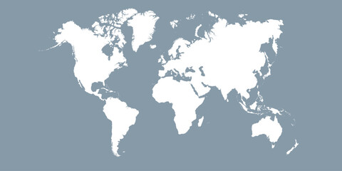 Illustration of a Colored map of  world
