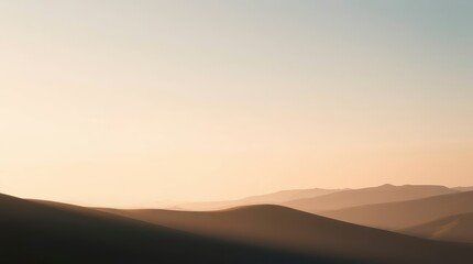 Fototapeta premium Mountain Range at Sunset