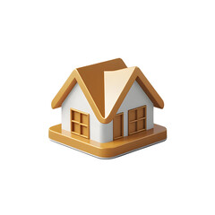 3D Home Icon PNG