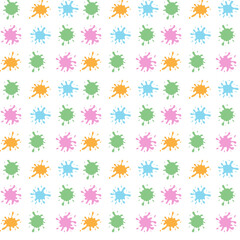 Seamless pattern, vector, blots, paint spots, multicolored spots, paint, watercolor, pastel colors