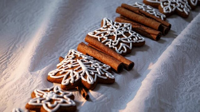 Cozy Gingerbread and Cinnamon Border Loop