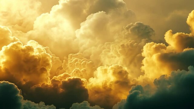 Golden and dark cloudscapes