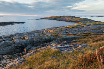 Sunset in Norway at the Atlantic coast