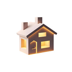 3D Home Icon PNG