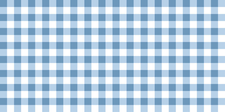 Seamless pastel blue gingham pattern