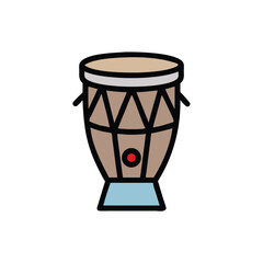 drum vector icon illustration