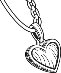 Healthy cartoon apple and pumpkin with heart symbol illustration for autumn harvest decoration