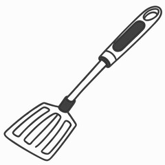 kitchen spatula isolated on white