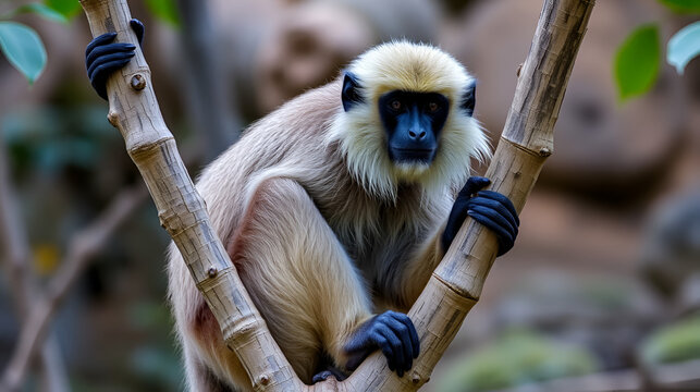Lar gibbon (Hylobates lar)