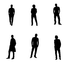 A set of Men fashion icon